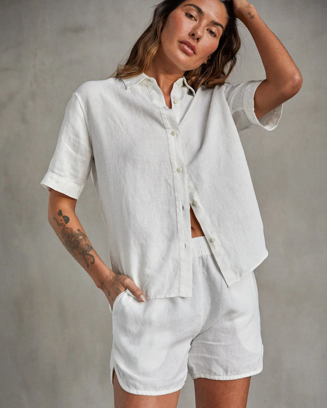 Laurel Linen Shirt - SALE - Outerworn - Image 3