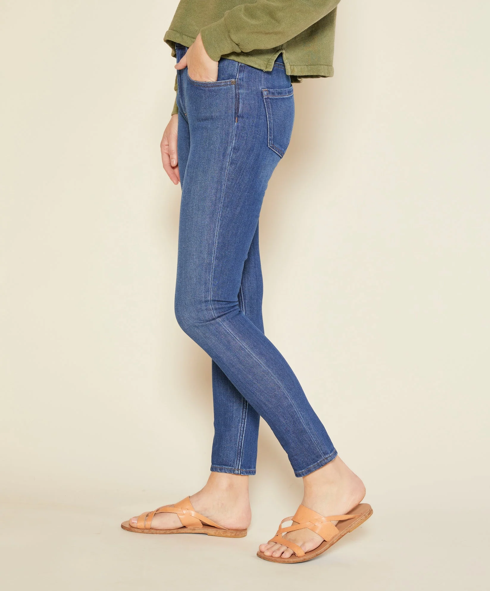 Strand High Rise Skinny Jeans - Outerworn - Image 3